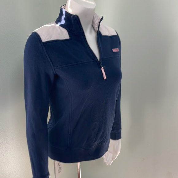 VINEYARD VINES navy blue quarterzip pullover - Picture 1 of 6